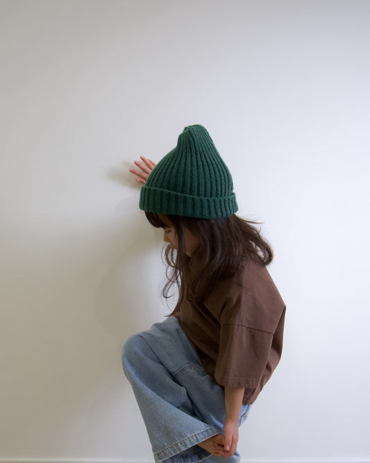 Fluffy Beanie - Green (PRE ORDER | MID JUNE)