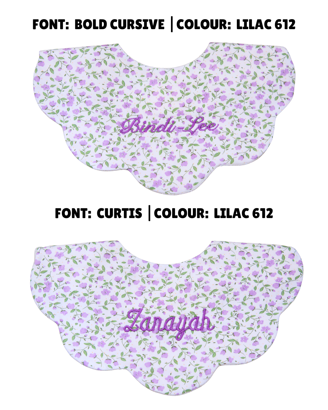 5-Layer Dribble Bib - Lilac Bloom