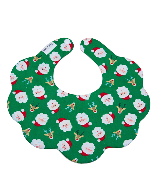 5-Layer Dribble Bib - Merry Green