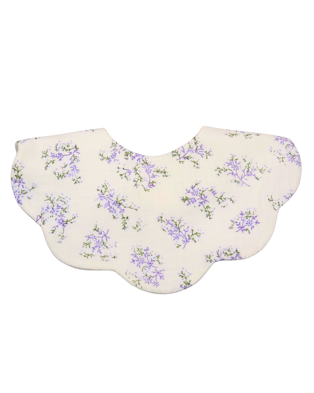 Organic Muslin 5-Layer Dribble Bib - Lavender Field
