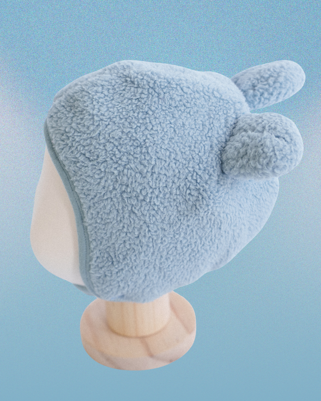 Teddy Bear Bonnet - Blue