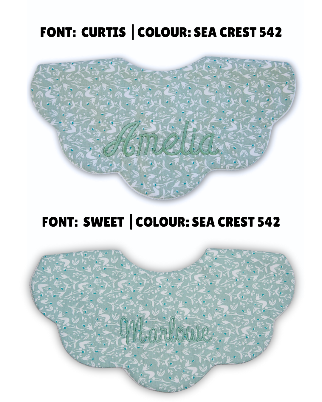 5-Layer Dribble Bib - Sage Florals