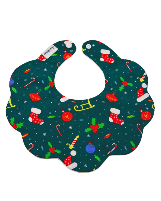5-Layer Dribble Bib - Christmas Joy