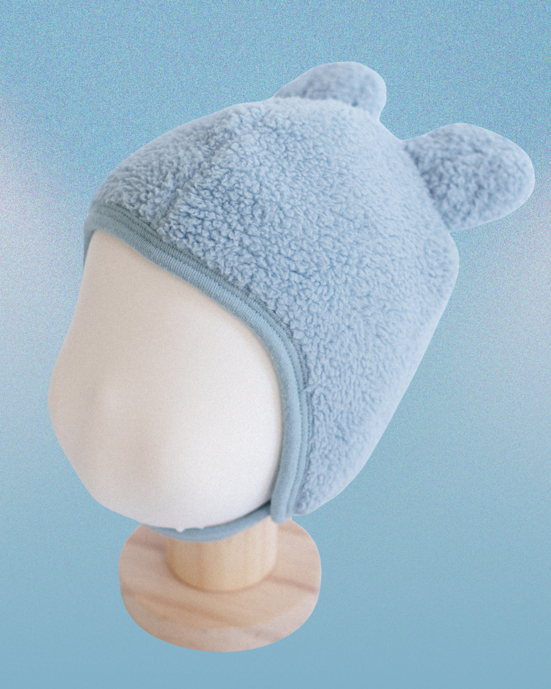 Teddy Bear Bonnet - Blue