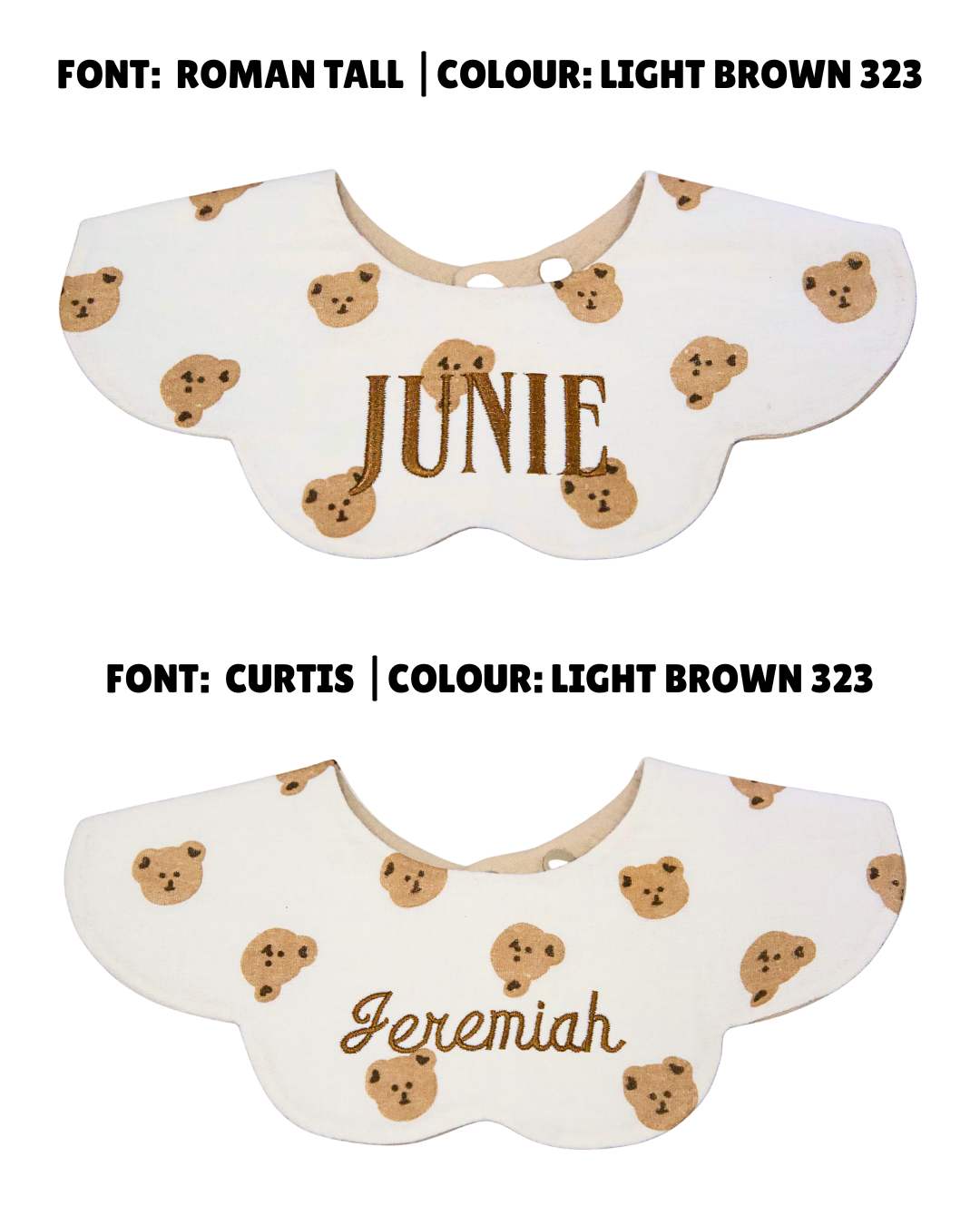 Organic Muslin 7-Layer Dribble Bib - Teddy Bear