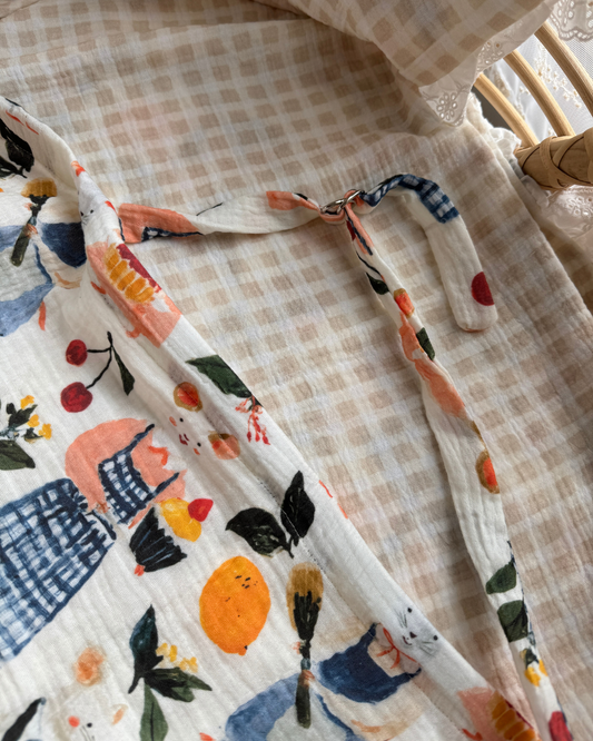 Organic Muslin Nursing Cover - Mabel's Bakery