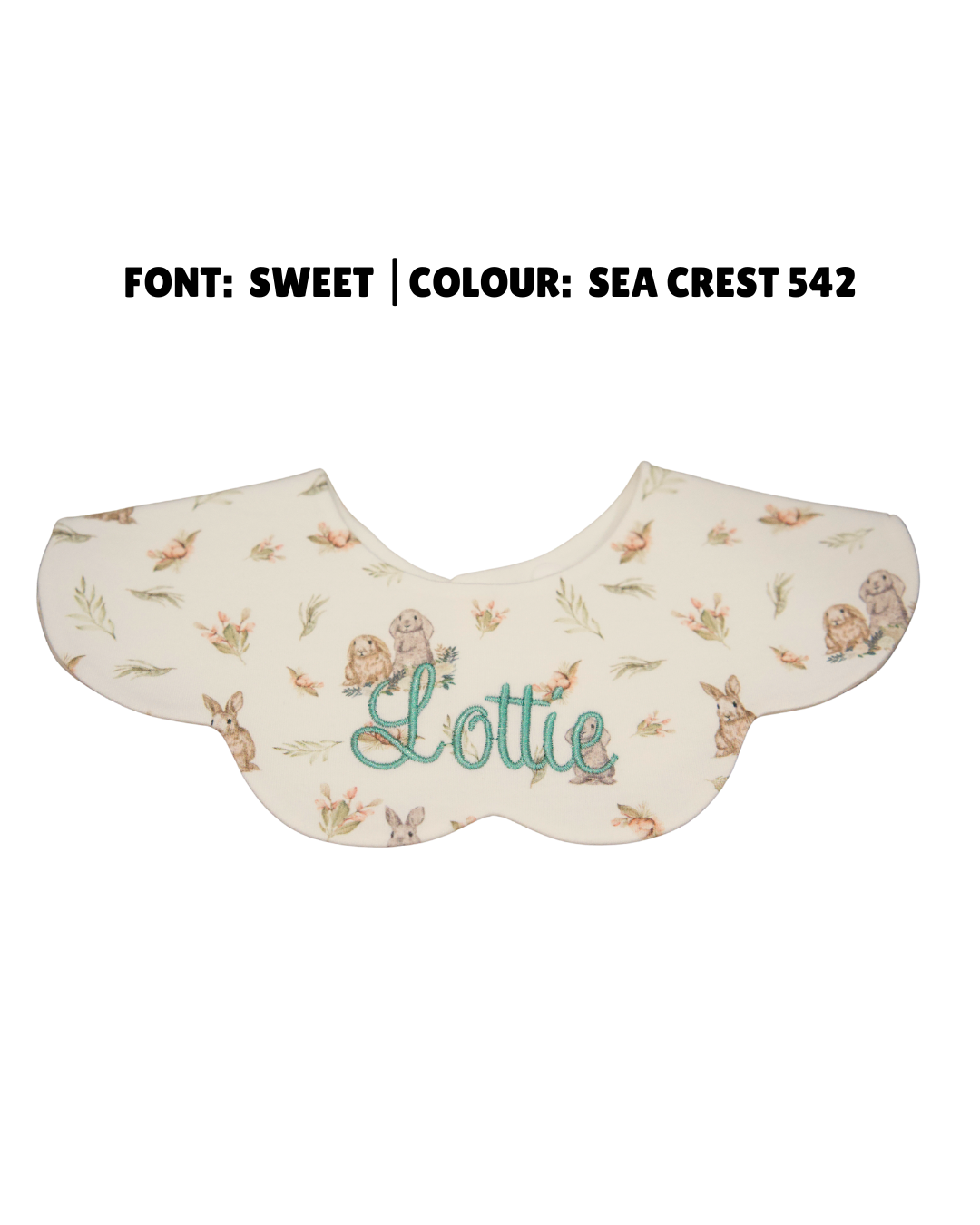 3- Layer Dribble Bib - Bunnies