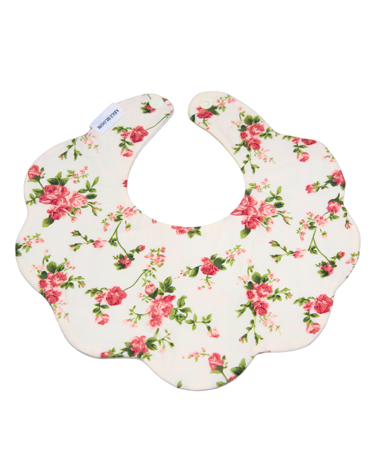 5-Layer Dribble Bib - Vintage Rose