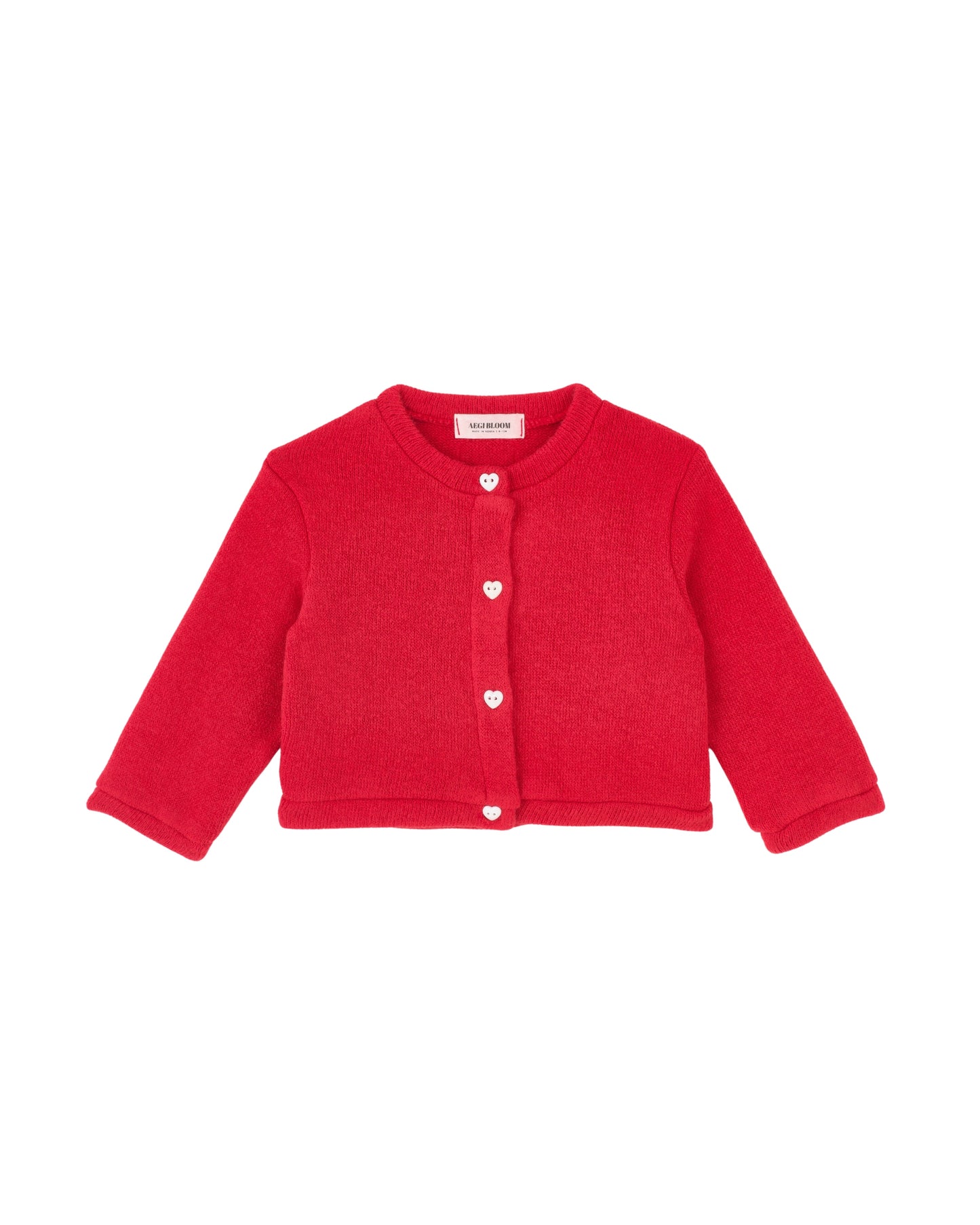 Mochi Knit Cardigan - Red