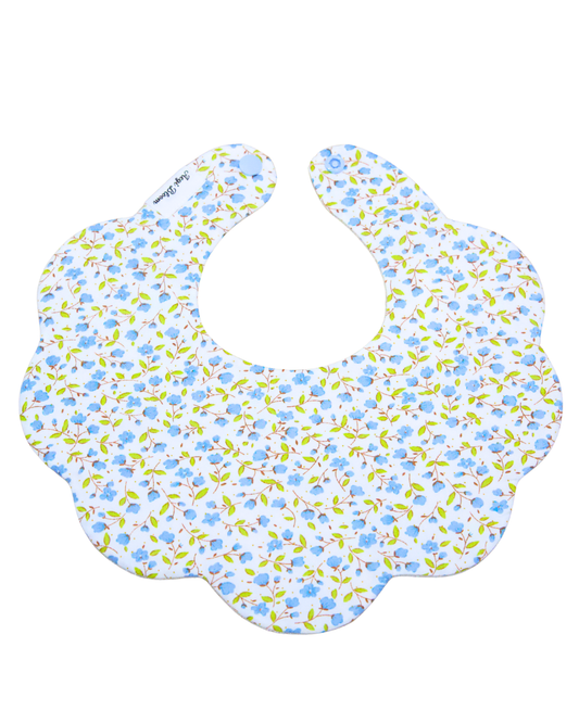 5-Layer Dribble Bib - Blue Bloom