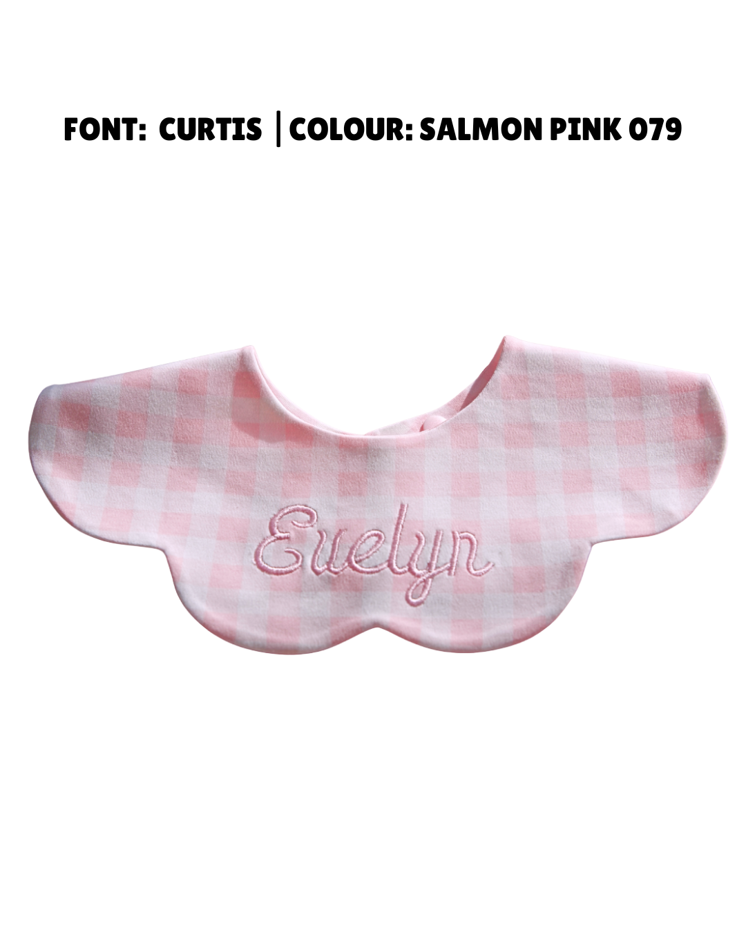 3- Layer Dribble Bib - Pink Gingham