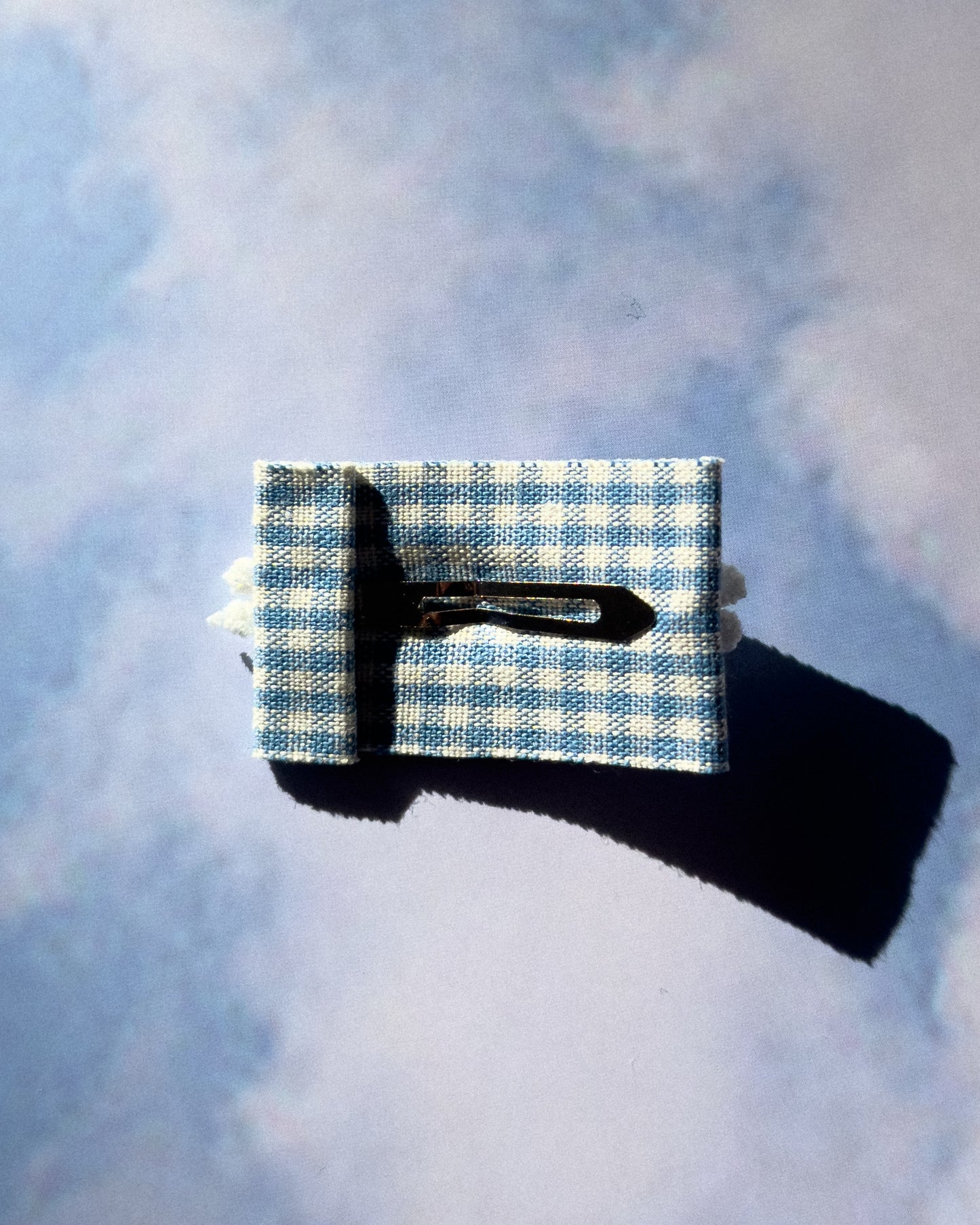 Gingham Daisy Clip