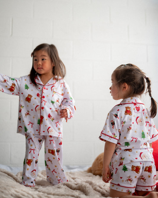 Kids Dear Santa PJs Set - Short Sleeves (PRE ORDER | MID OCTOBER)