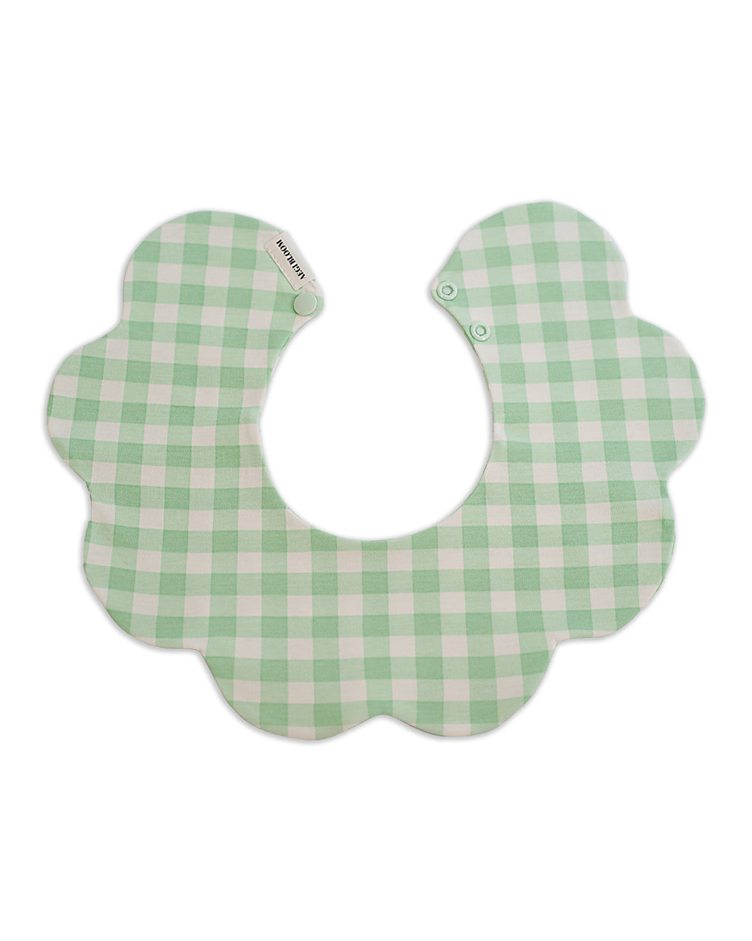 3- Layer Dribble Bib 3 - Green Gingham