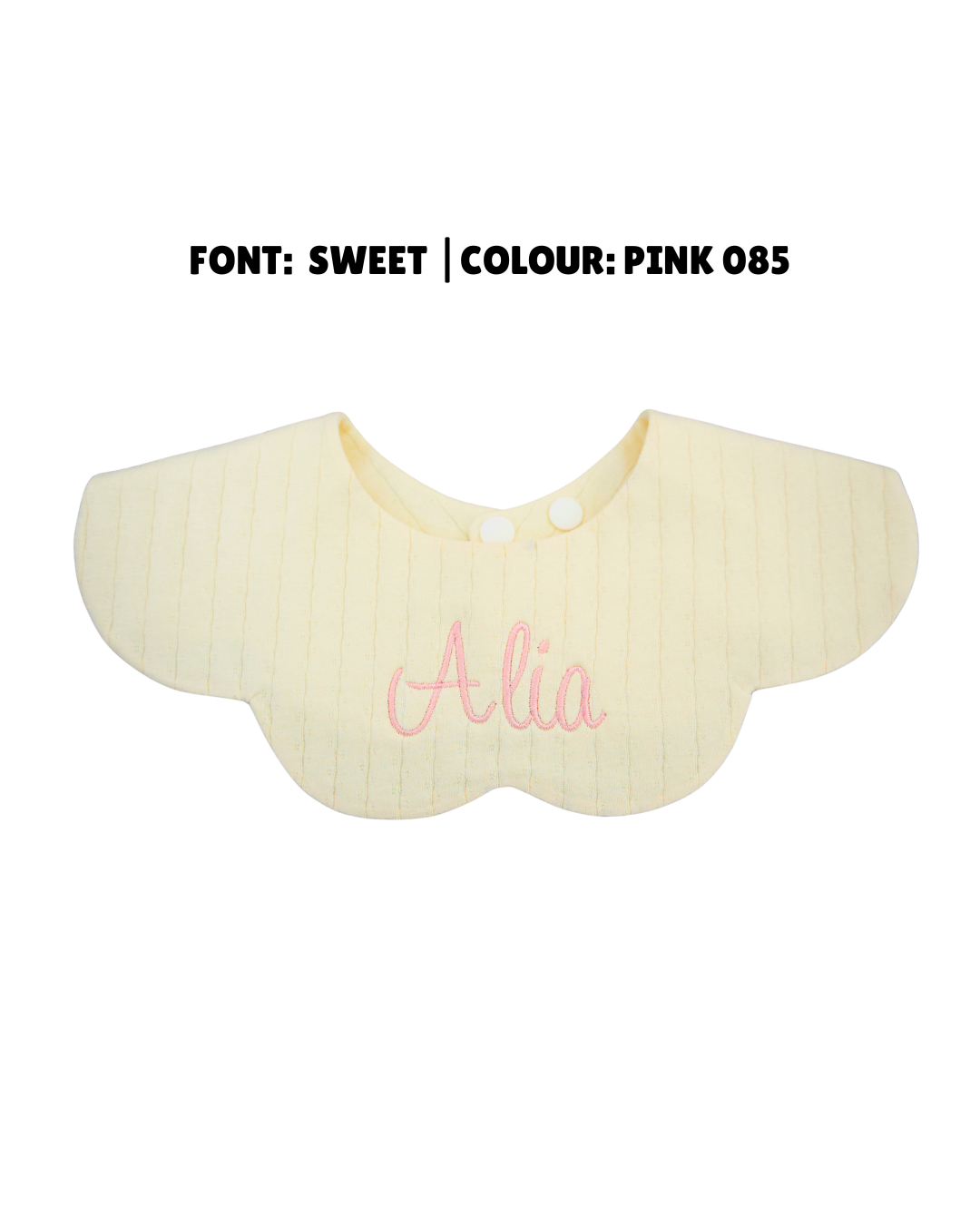 Organic Muslin 5-Layer Dribble Bib - Buttercream