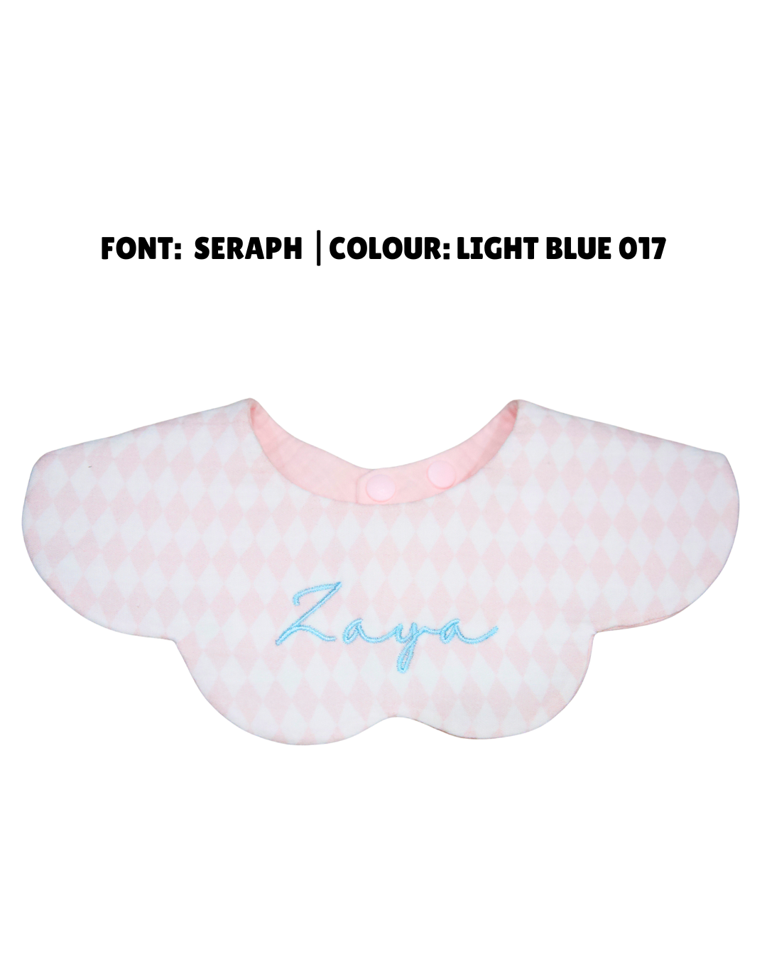 Organic Muslin 7-Layer Dribble Bib - Pink Lattice