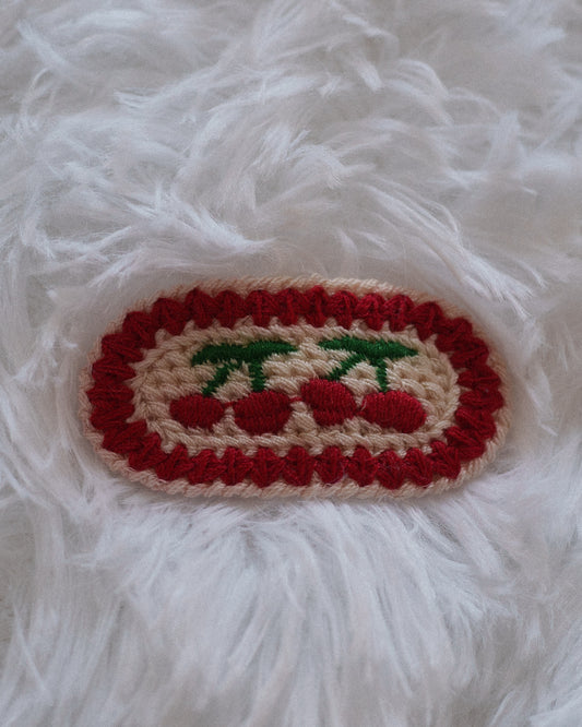 Cherry Jam Crochet Clip