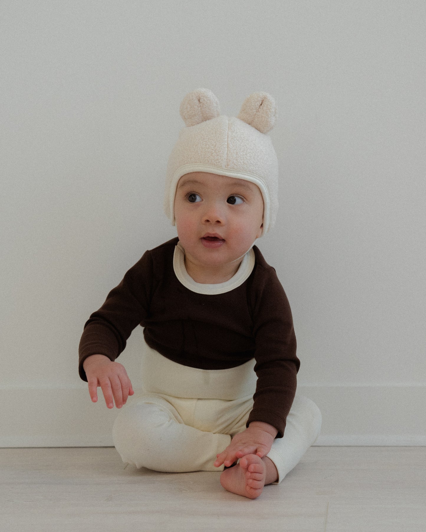 Teddy Bear Bonnet - Cream