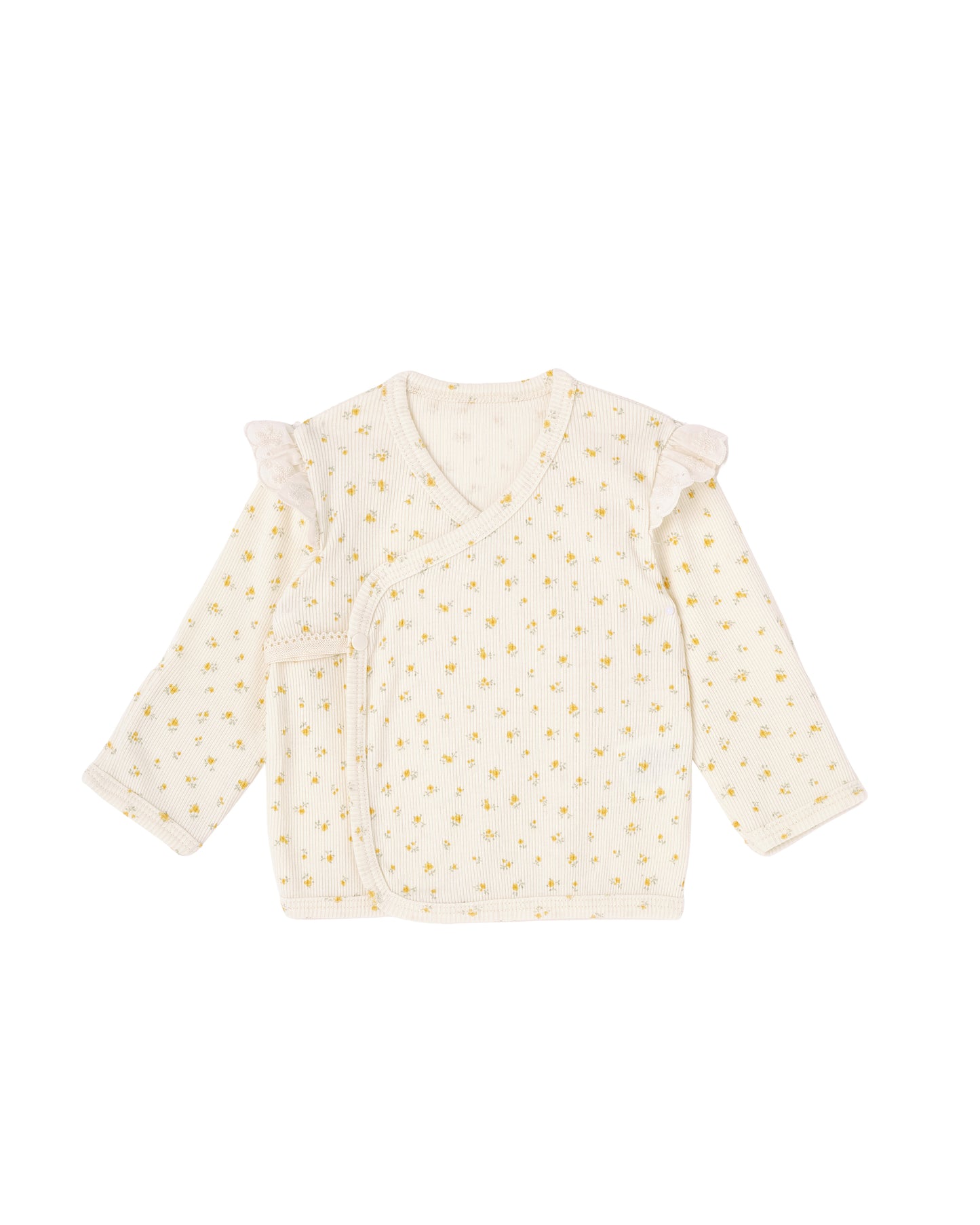 Emelia Wrap Top - Orange Florals