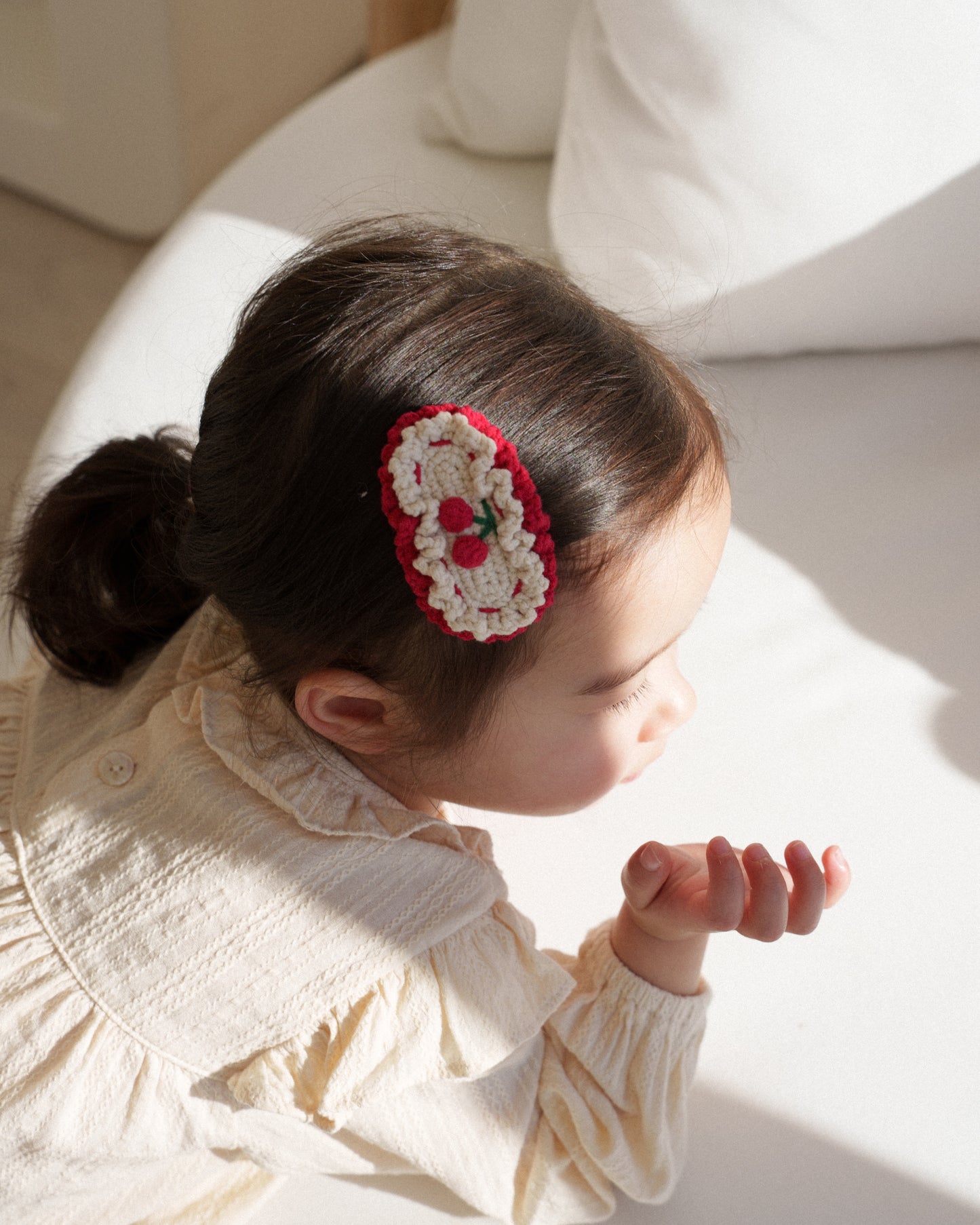 Cherry Pie Crochet Clip