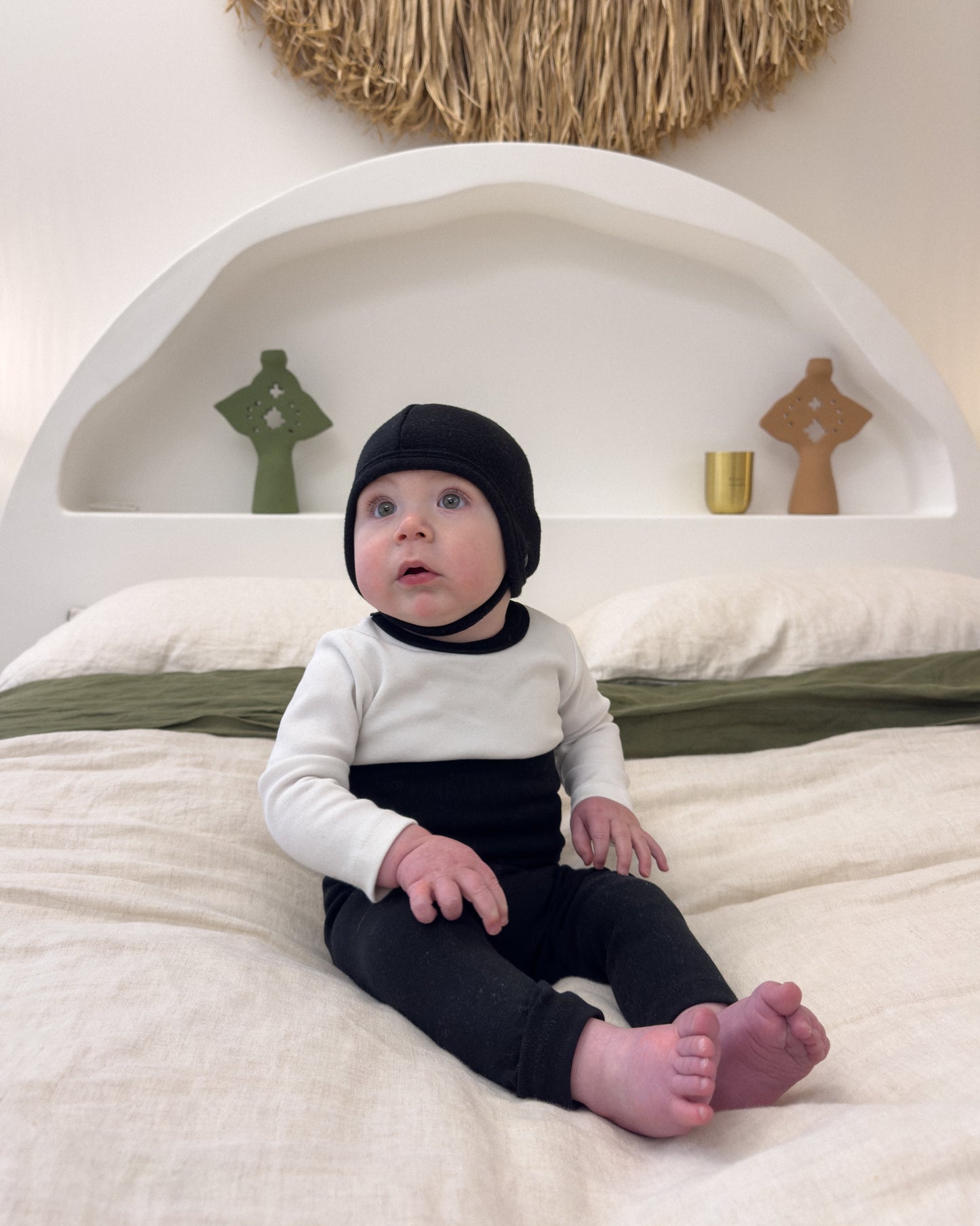 Beanie Bonnet - Black