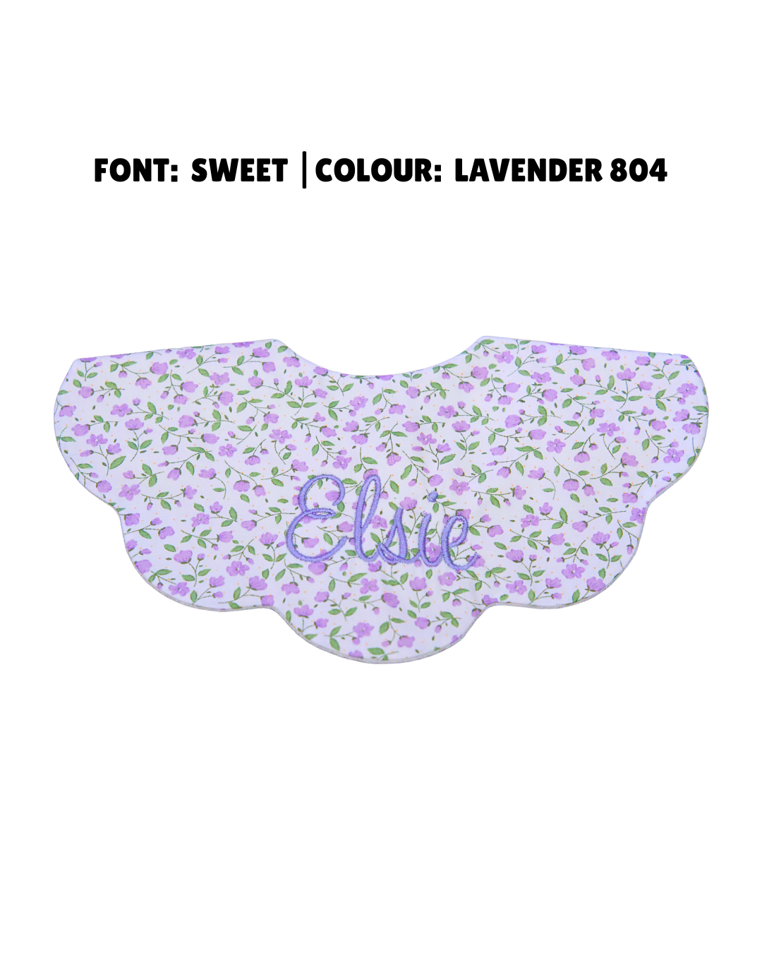 5-Layer Dribble Bib - Lilac Bloom