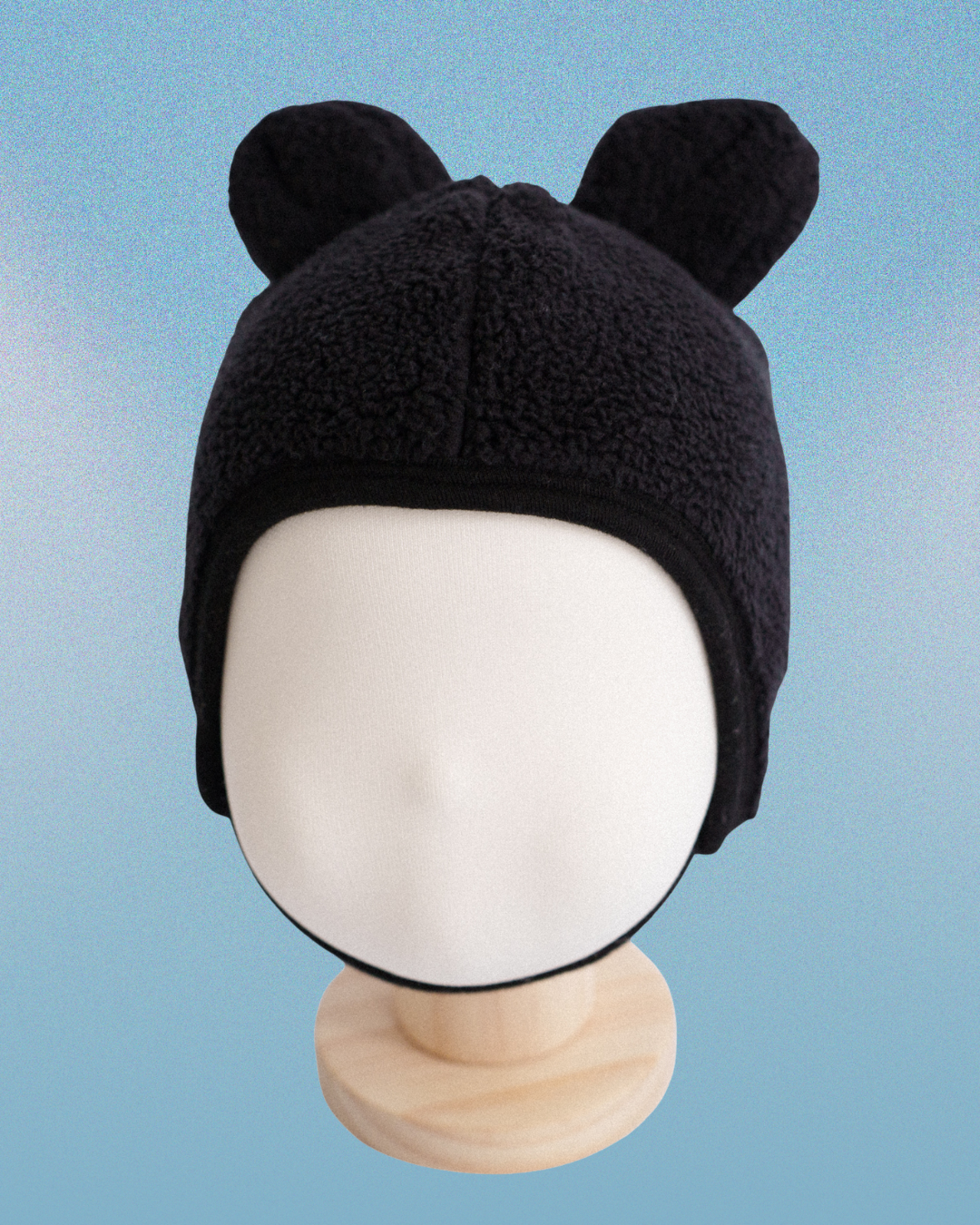 Teddy Bear Bonnet - Black