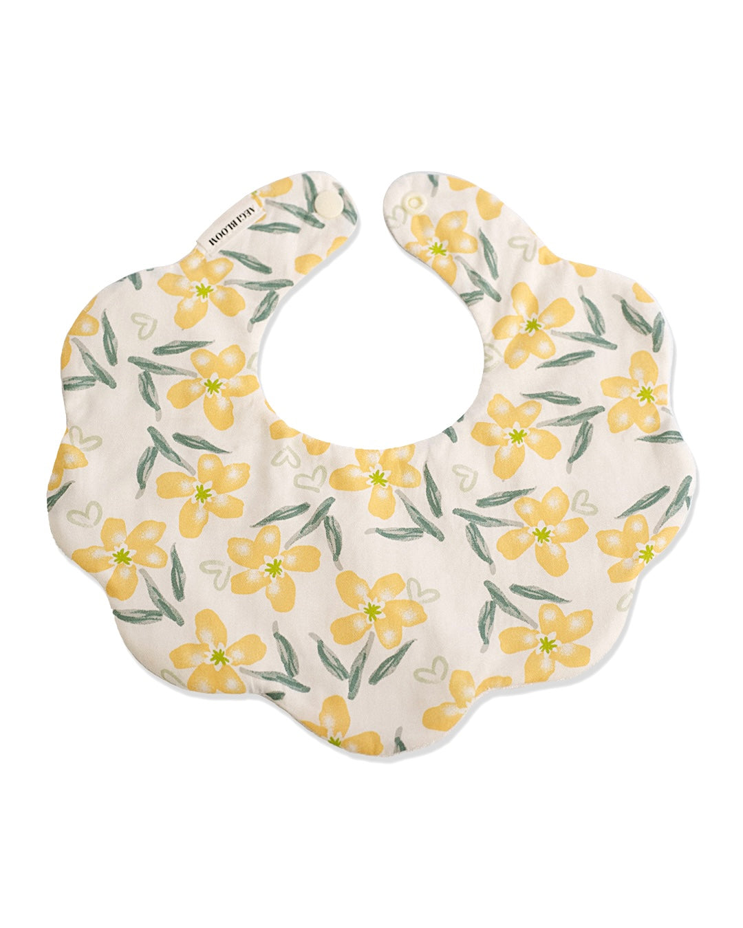 5-Layer Dribble Bib - Yellow Florals