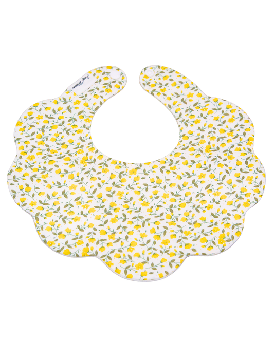 5-Layer Dribble Bib - Lemon Bloom