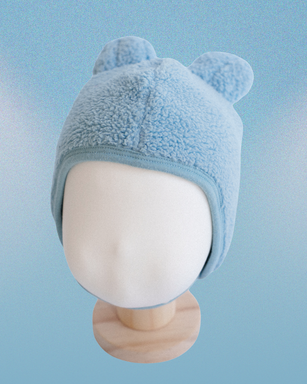 Teddy Bear Bonnet - Blue