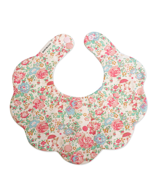 5-Layer Dribble Bib - Bunny Flowers