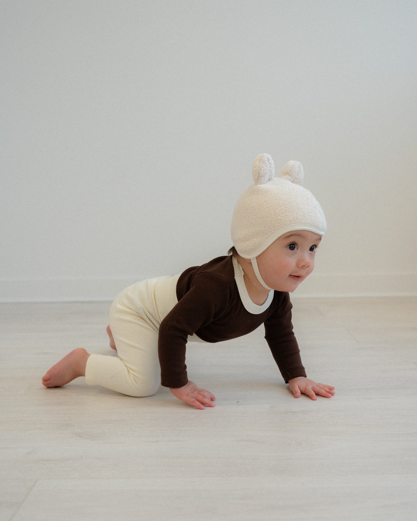 Teddy Bear Bonnet - Cream