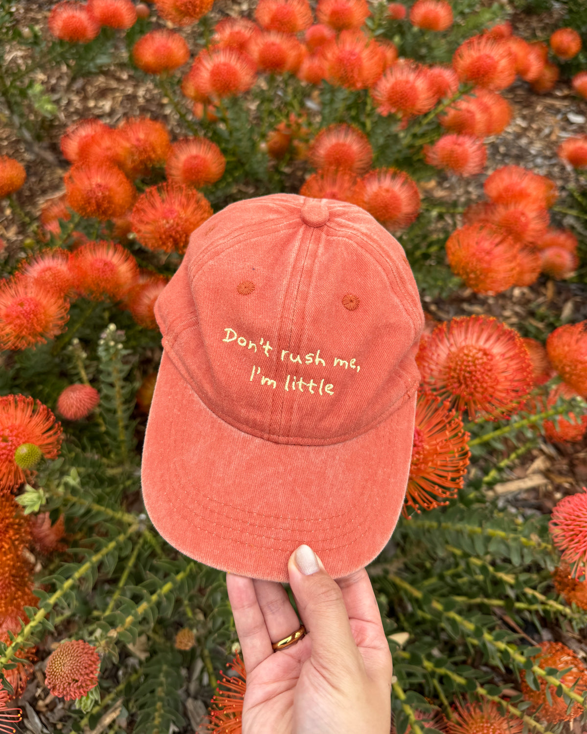 Kids Cap - Don't Rush Me, I'm Little / ORANGE