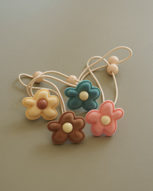 Daisy 4pc Hair Tie Set