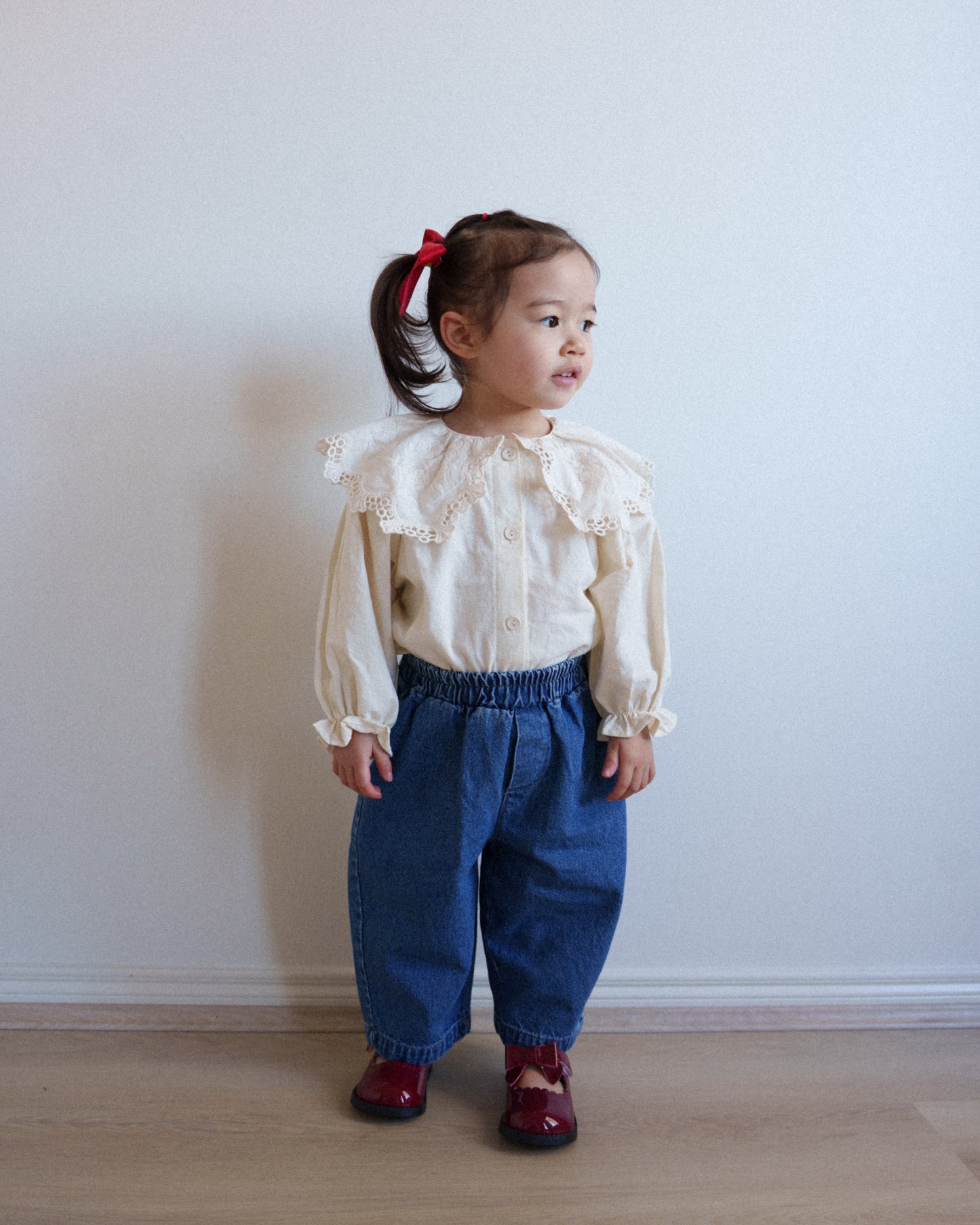 Daily Relaxed Denim Pants - Dark Blue
