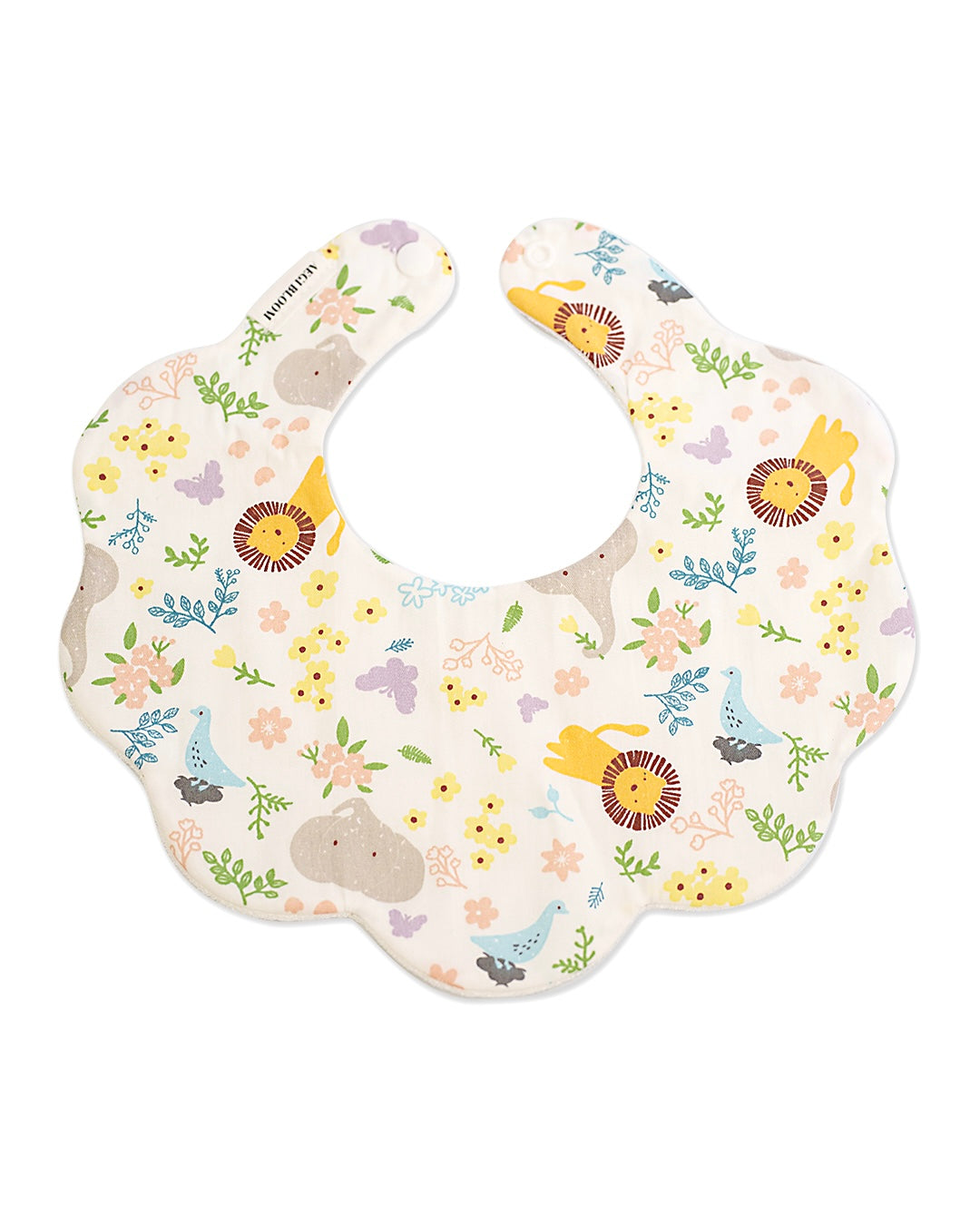 5-Layer Dribble Bib - Animal Kingdom