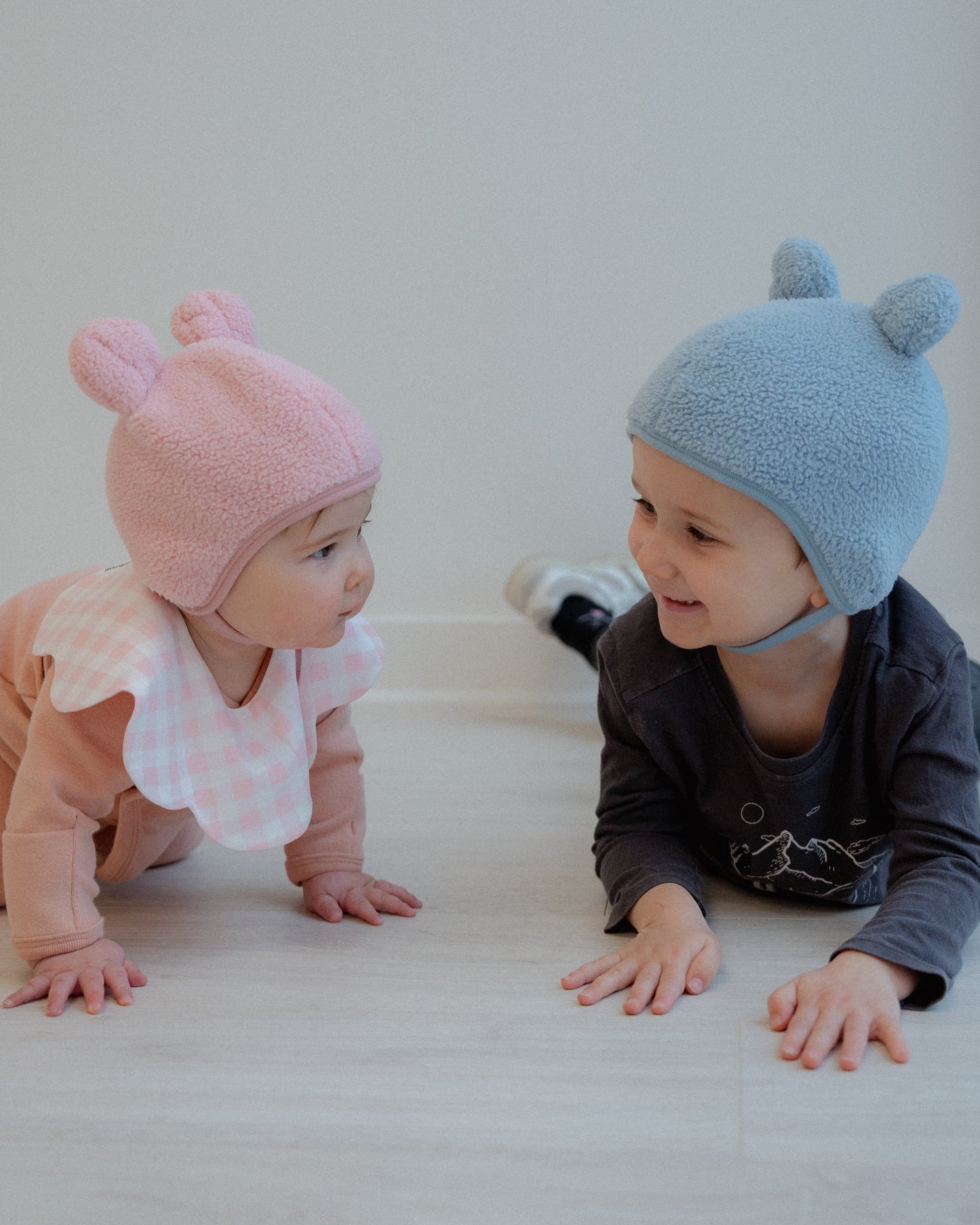 Teddy Bear Bonnet - Blue