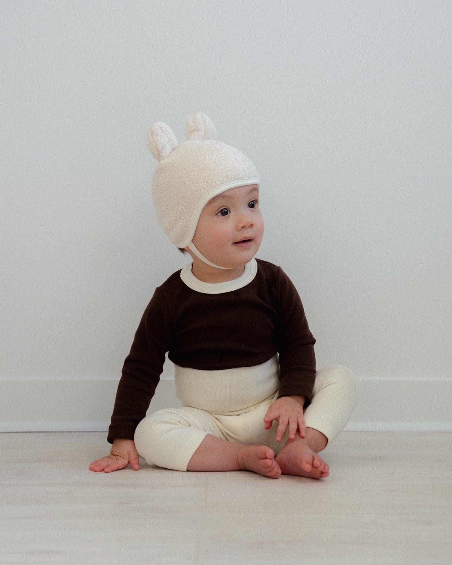 Teddy Bear Bonnet - Cream