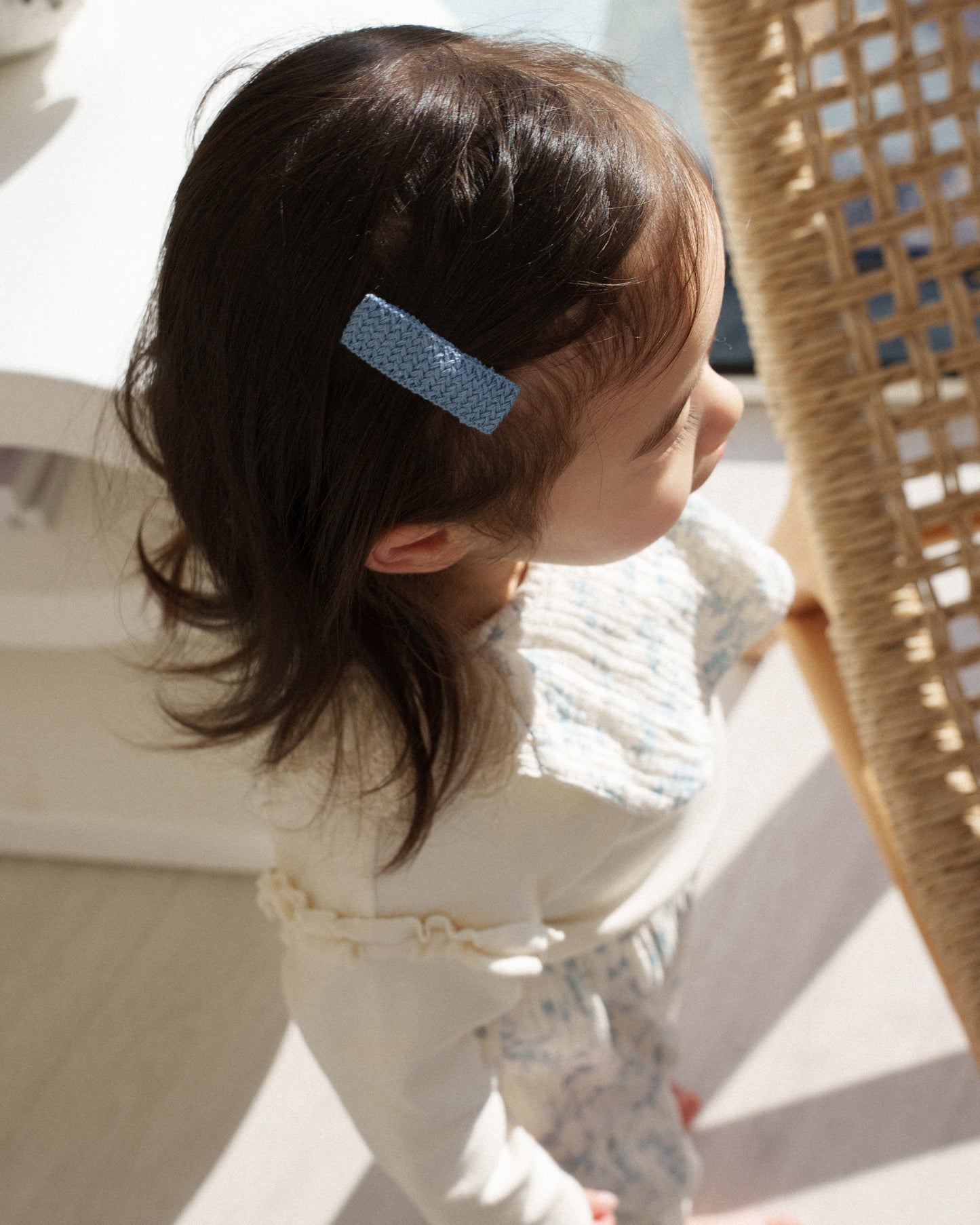 Textured Knit 4pc Clip Set