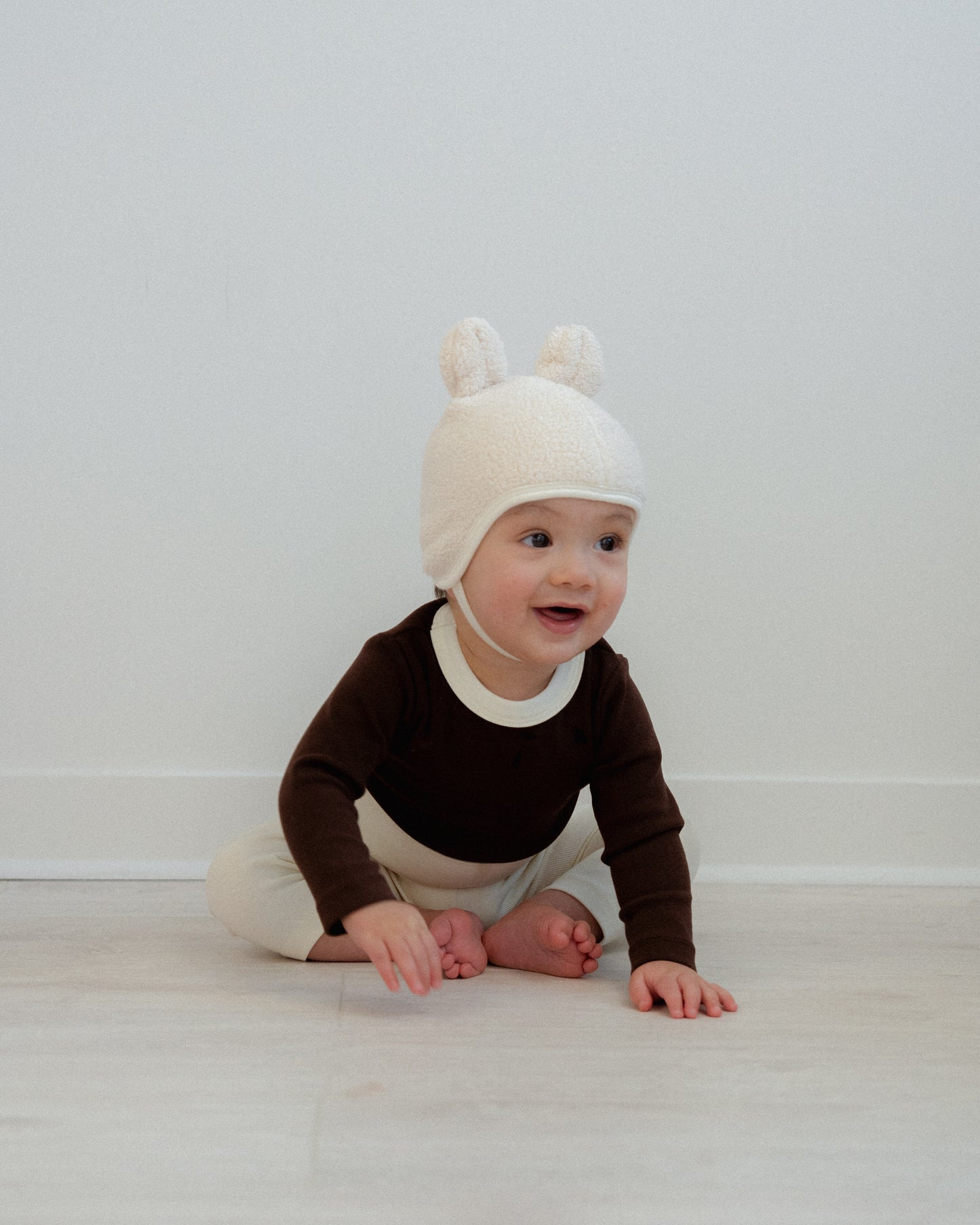 Teddy Bear Bonnet - Cream