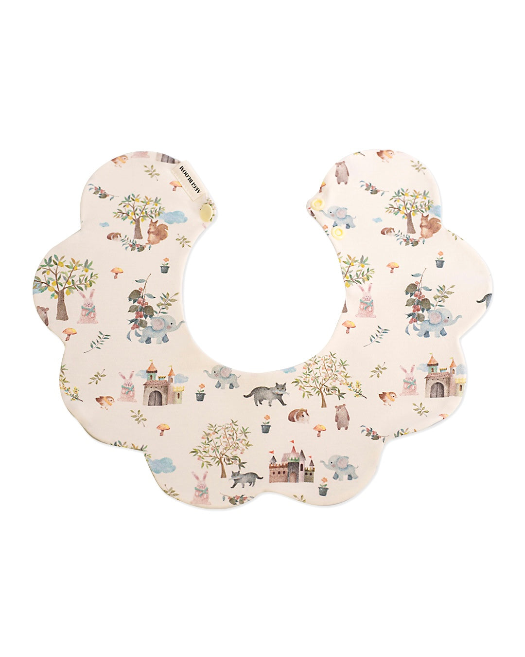 3- Layer Dribble Bib - Animal Castle
