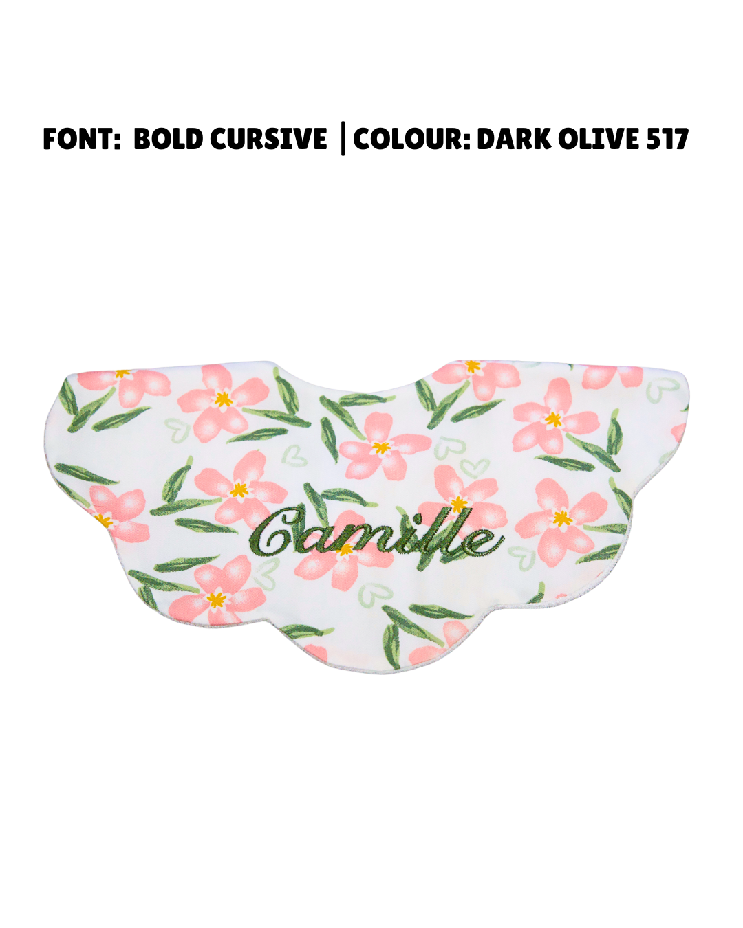 5-Layer Dribble Bib - Blush Floral