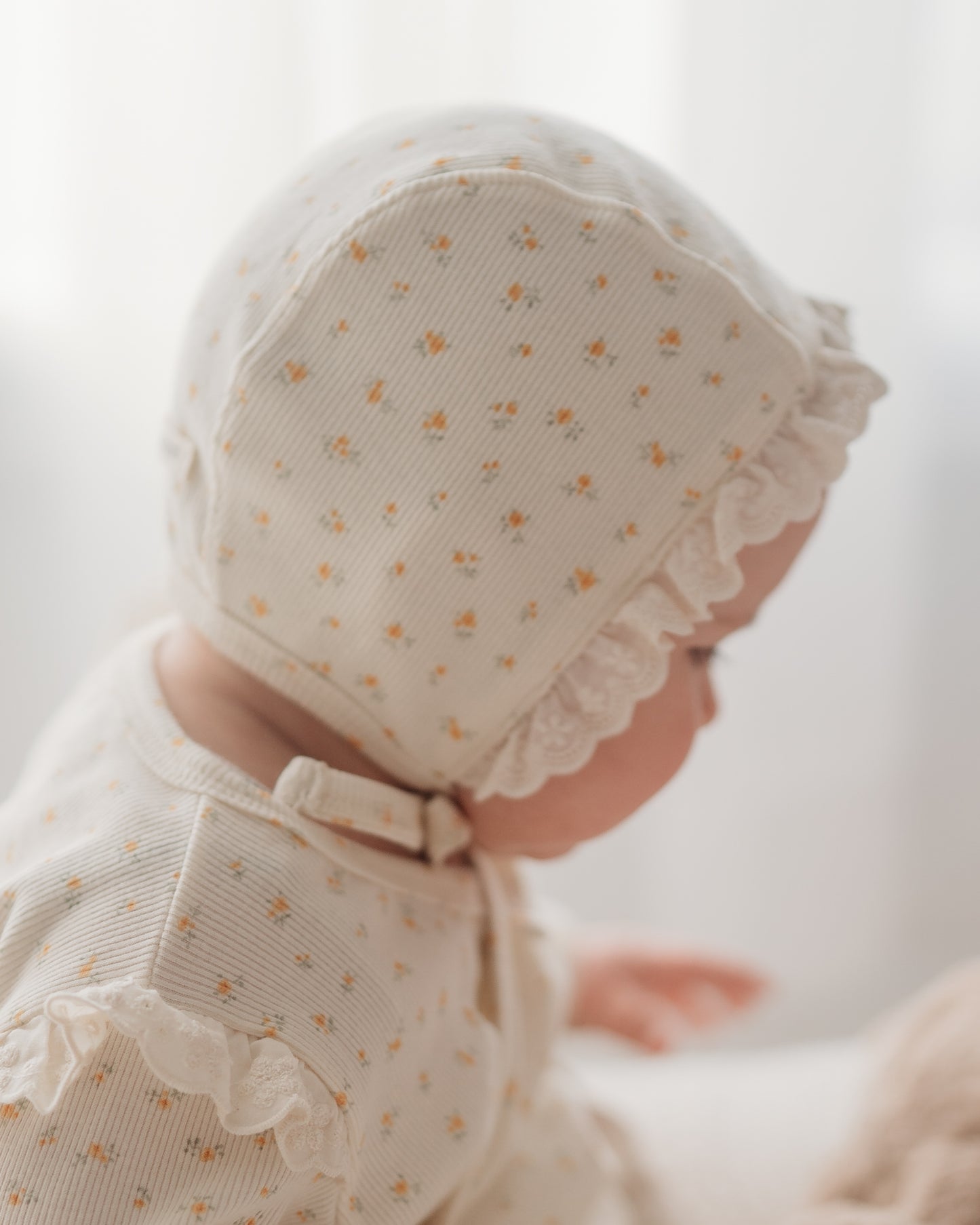 Emelia Bonnet - Orange Florals