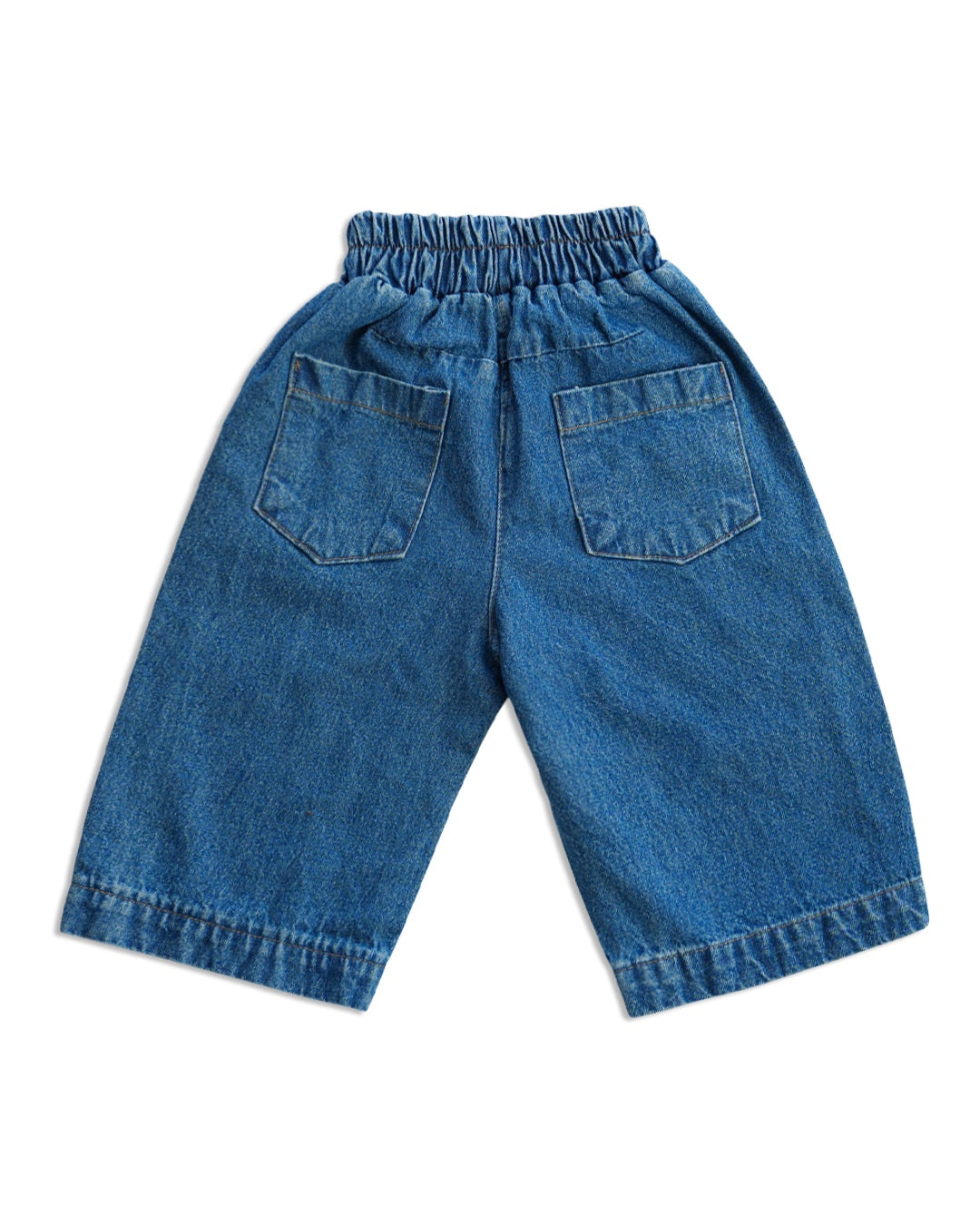 Daily Relaxed Denim Pants - Dark Blue