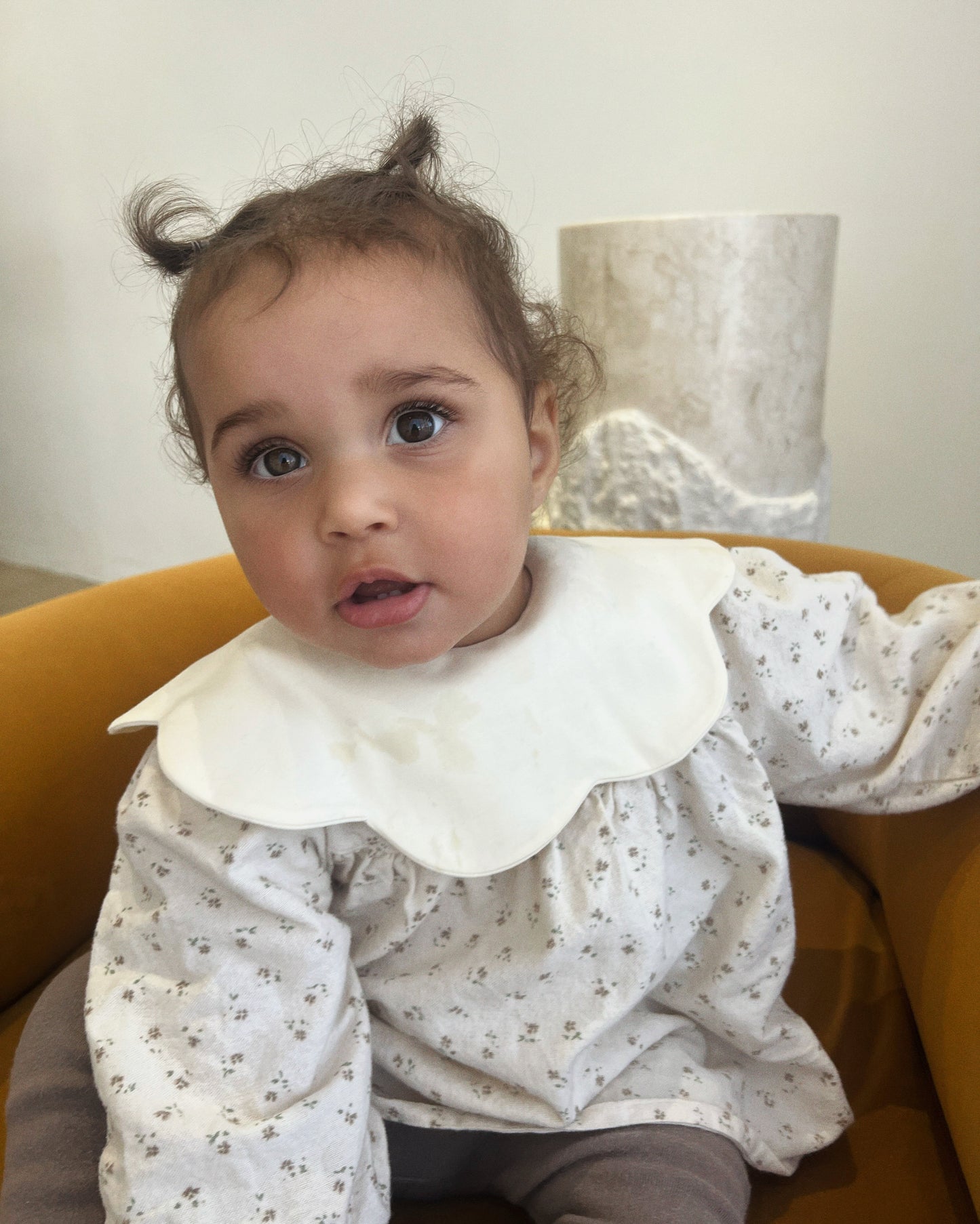 3- Layer Dribble Bib - Beige