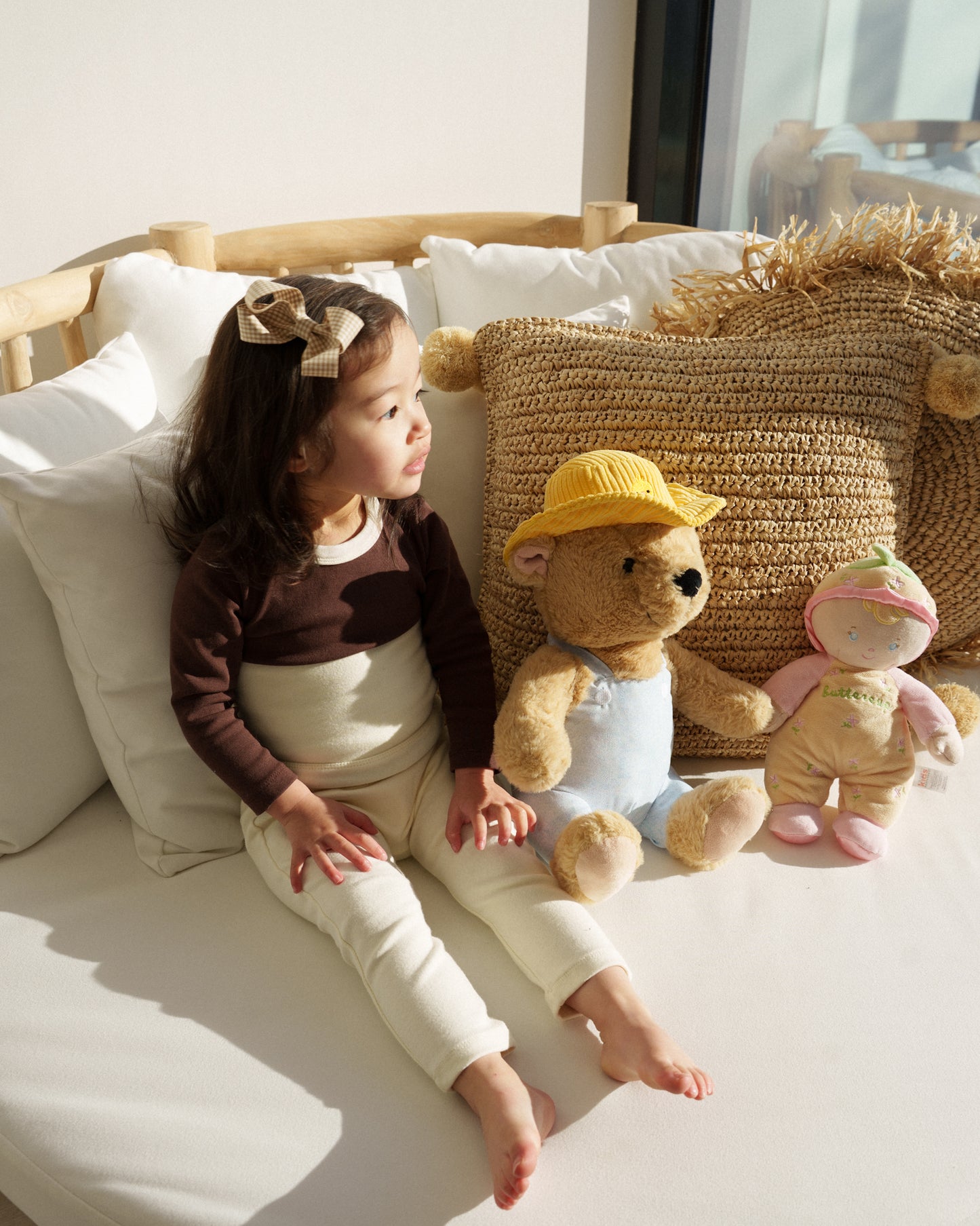 Mila Anti Colic Leggings Bundle Sale - Ivory/Blue/Mocha