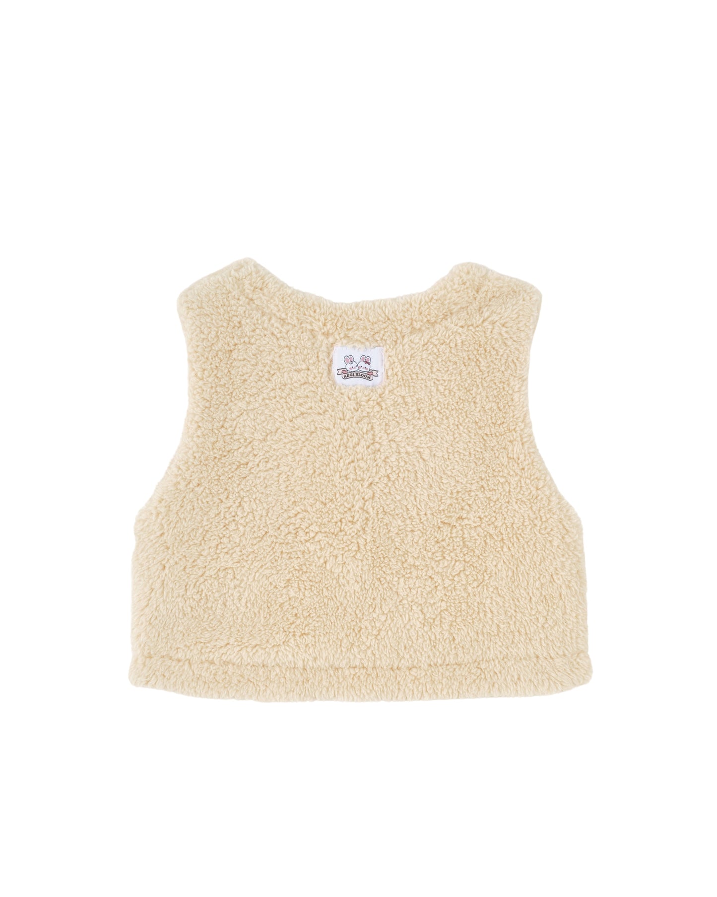 Teddy Fleece Vest - Cream