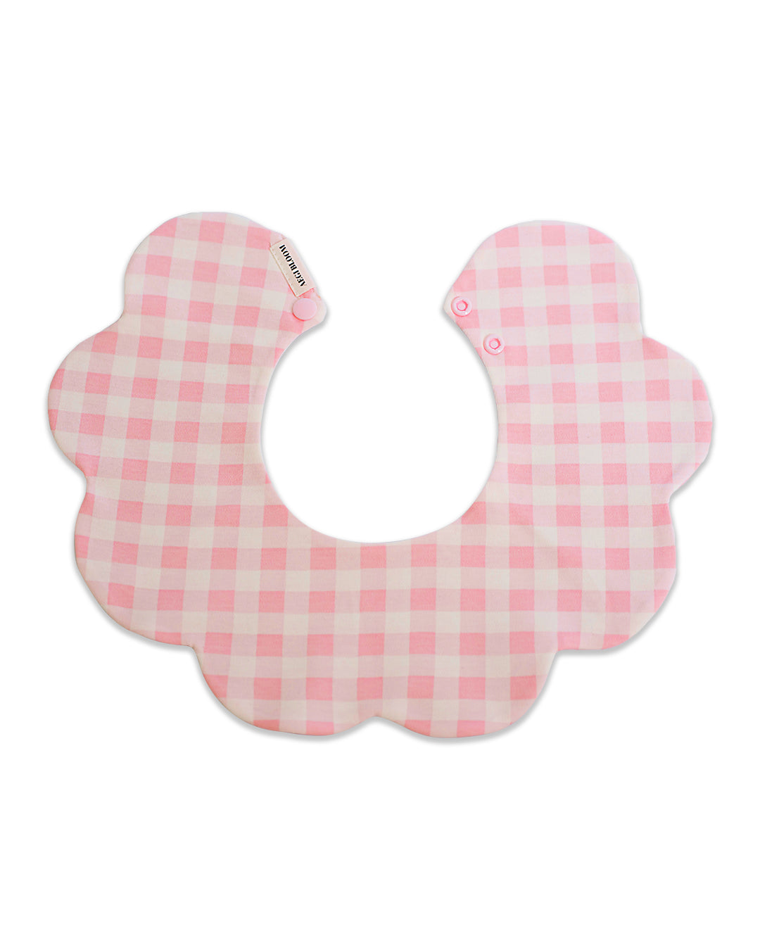 3- Layer Dribble Bib 3 - Pink Gingham