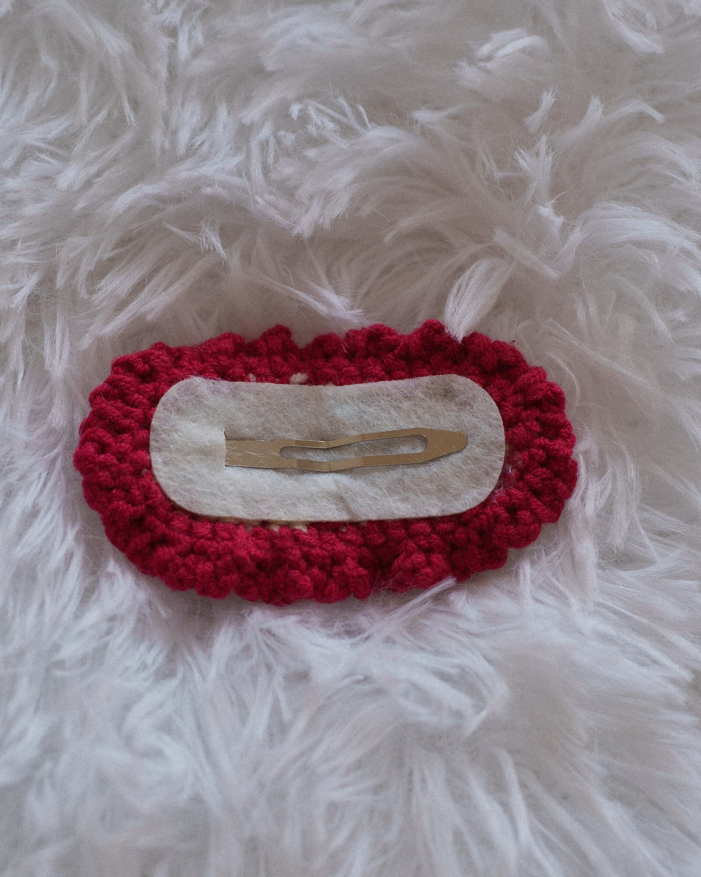 Cherry Pie Crochet Clip