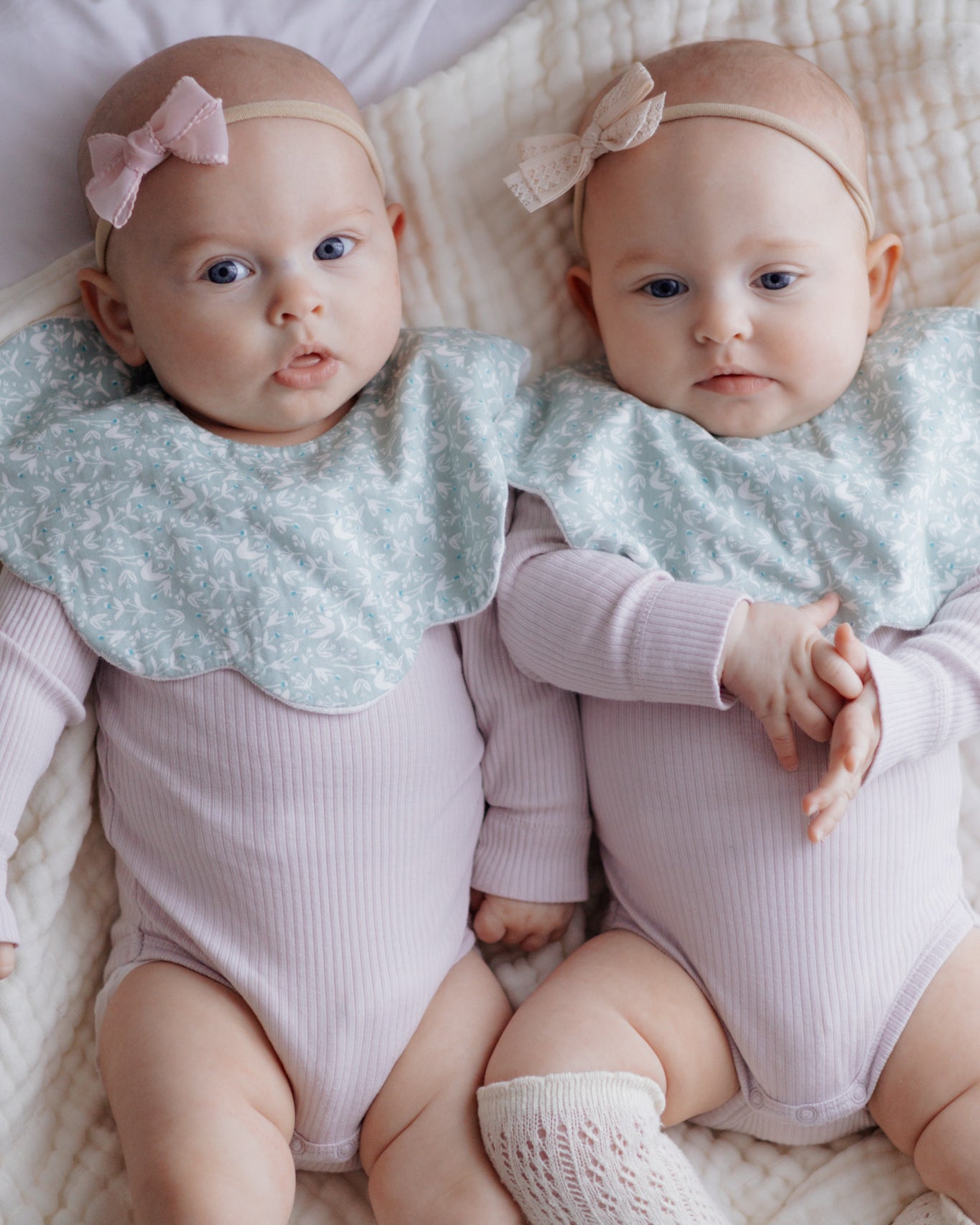 5-Layer Dribble Bib - Sage Florals